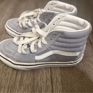 Vans Kids High-Top Sneakers - Light Gray and White
